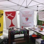 Pride booth set up by Twin Cities area Open & Affirming Churches.