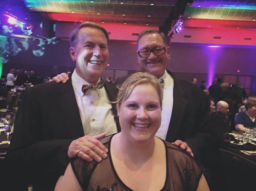 Charles Johnston, Kelly Kirby, and their daughter Rachel Kirby.